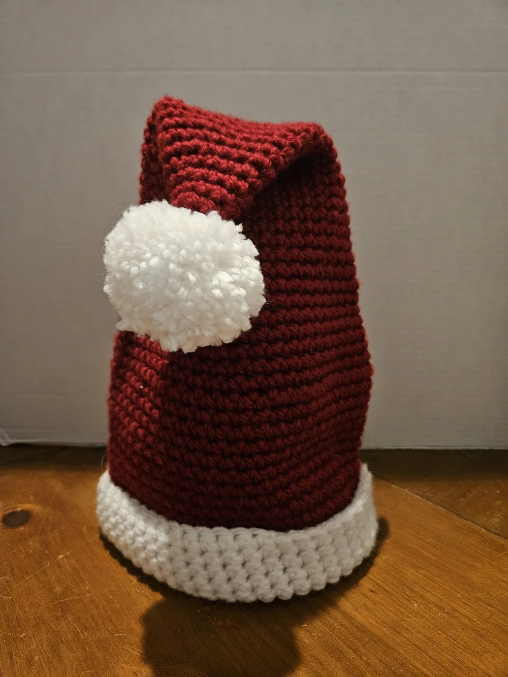 Red and White Crochet Santa Hat - Accessories